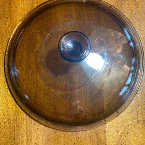 Corning Vision V12C Amber Glass Lid Fit 9 3/8” Openning